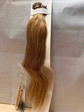 Remy Human Hair Keratin I-Tip Extensions – Light Golden Brown
